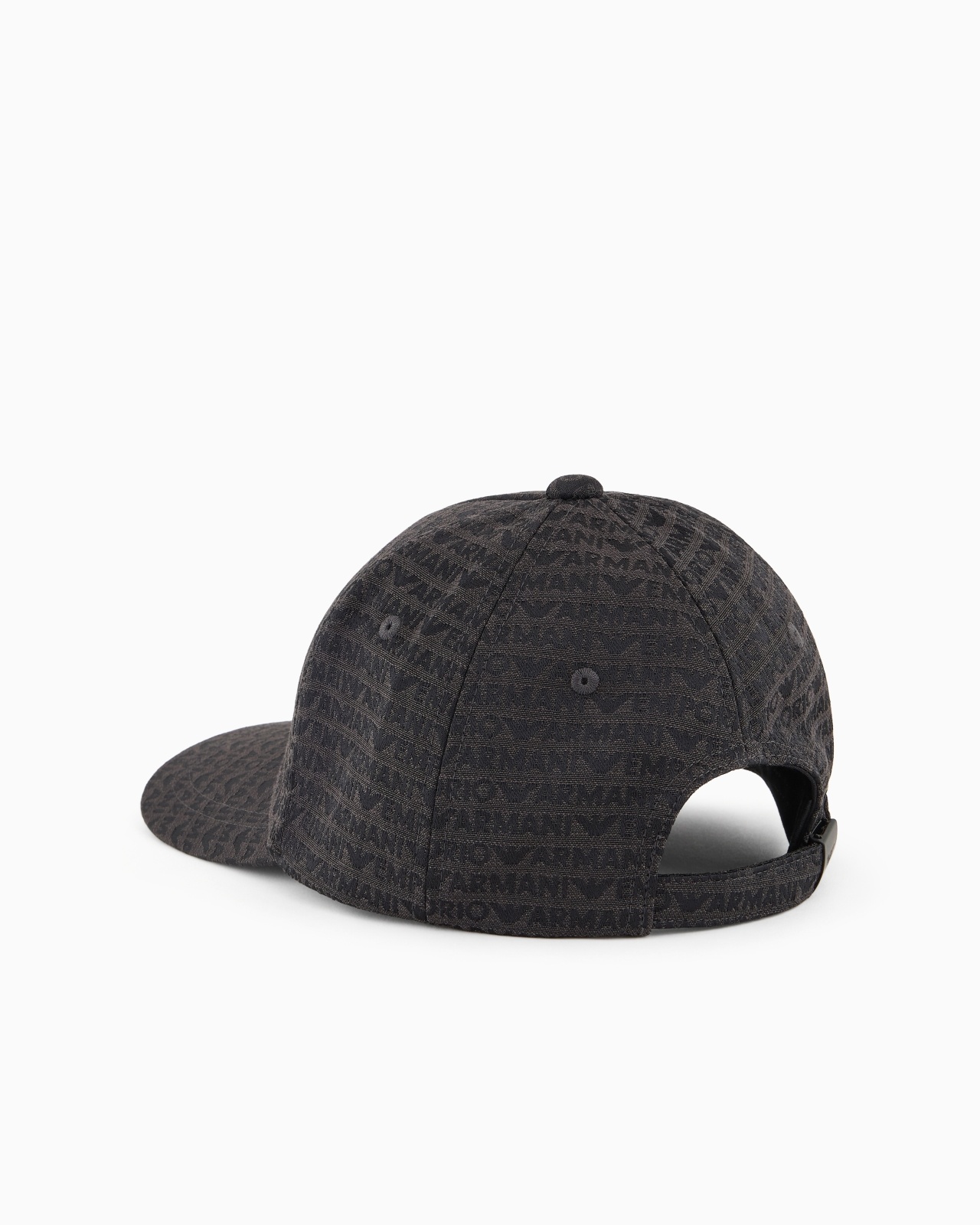 JACQUARD NYLON BASEBALL CAP WITH ALL-OVER LOGO LETTERING - 2