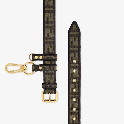 FENDI Brown fabric belt outlook