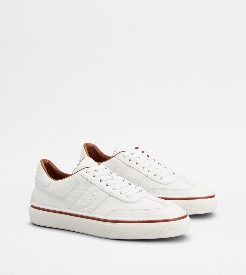 SNEAKERS IN LEATHER - WHITE 3