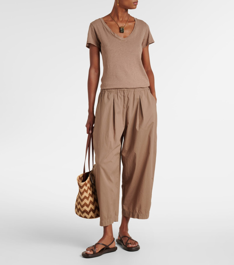 velvet Sophia cotton poplin wide-leg pants outlook