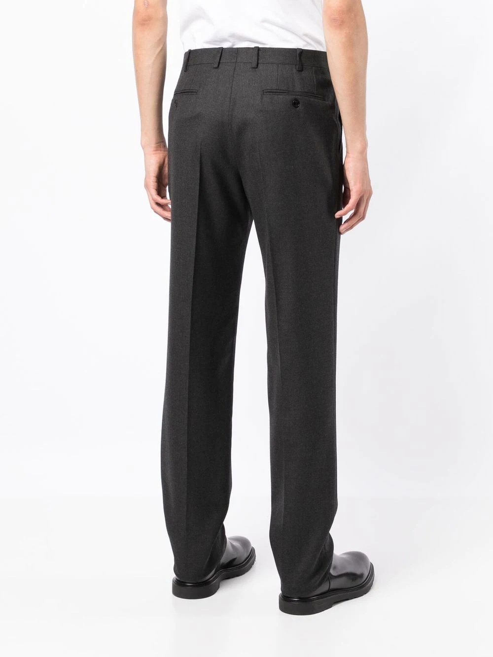 straight-leg cut trousers - 4