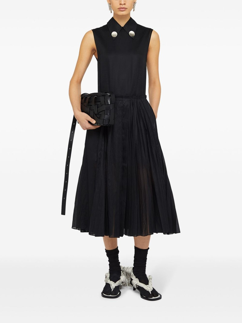 Jil Sander interwoven-design leather clutch bag outlook