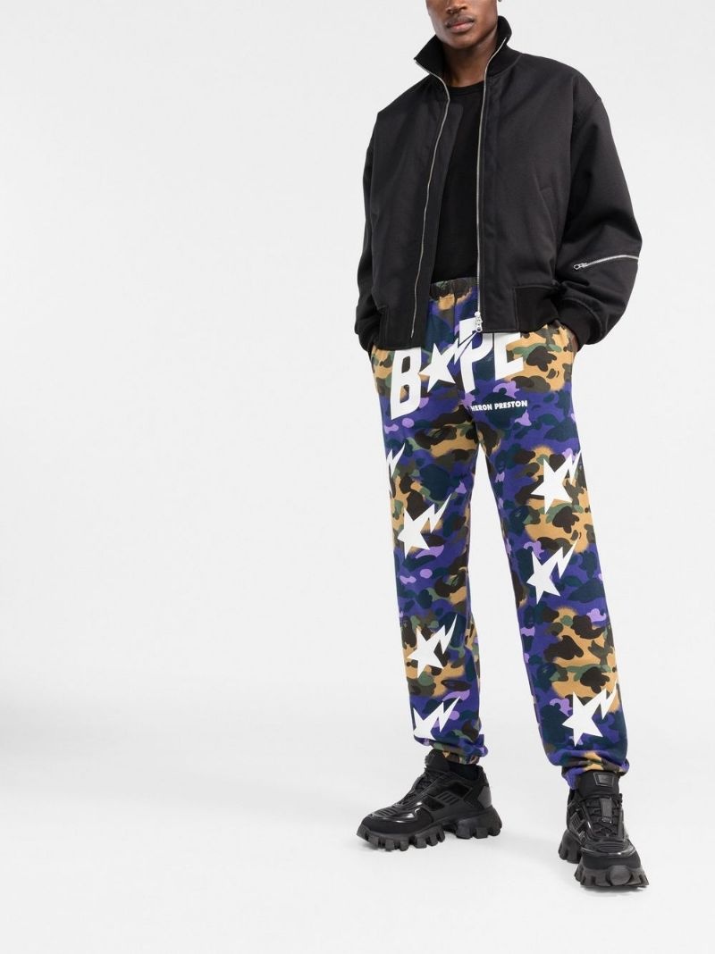 x BAPE camouflage track pants - 2