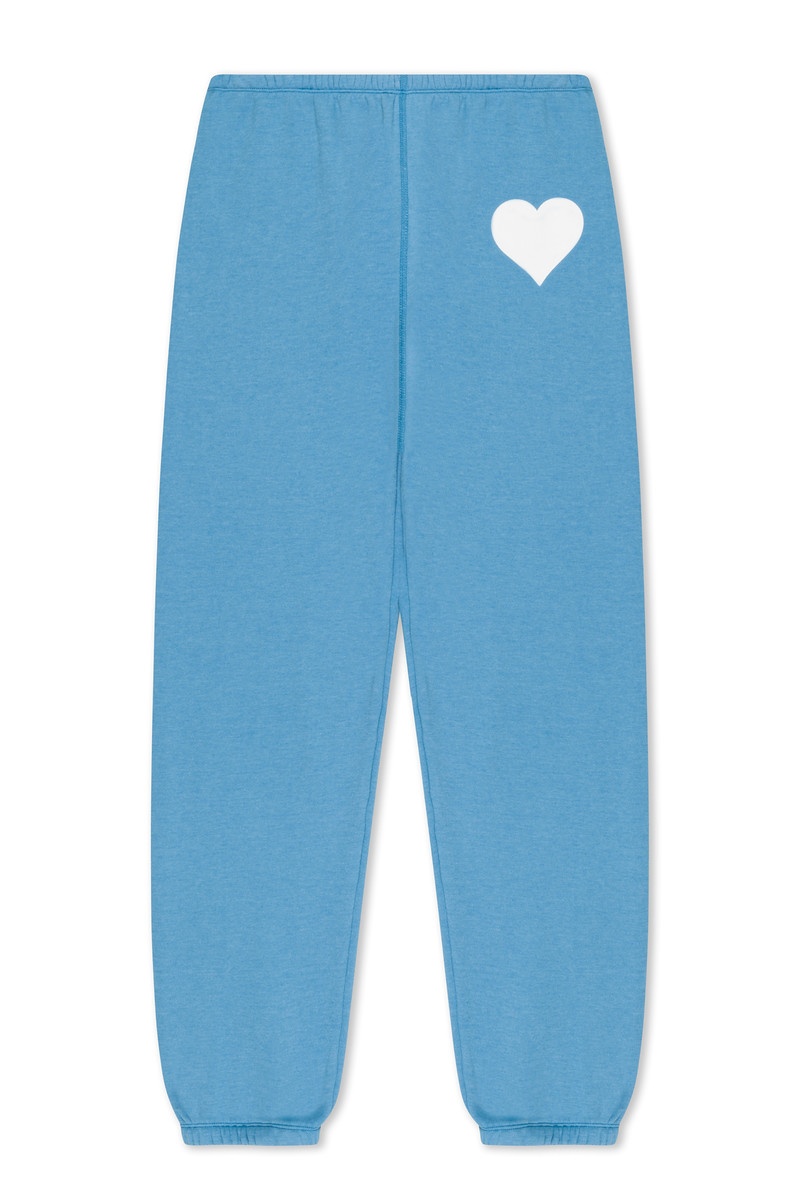 TURQUOISE HEART SWEATPANTS - 5