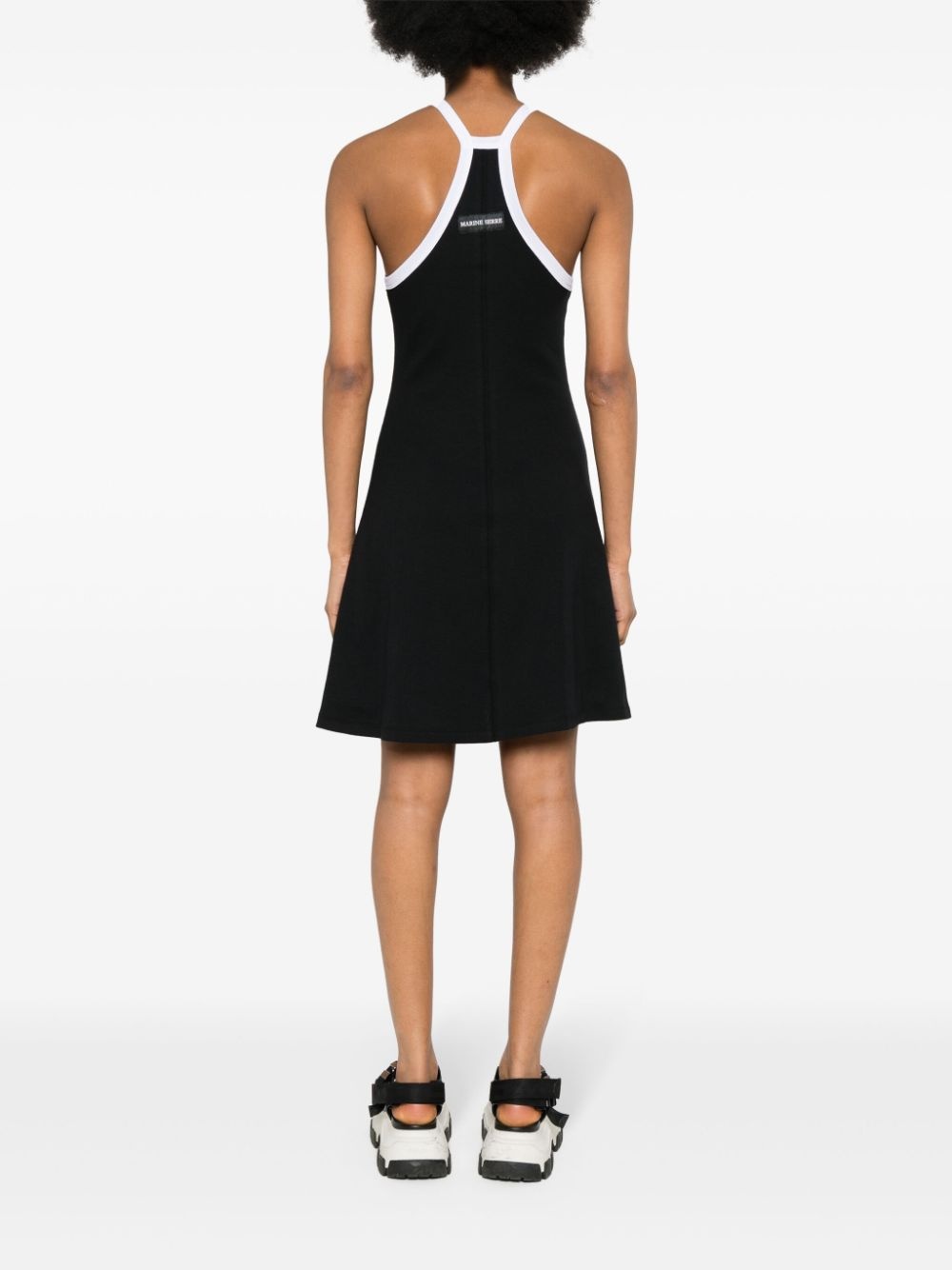 Crescent Moon-embroidered mini dress - 4