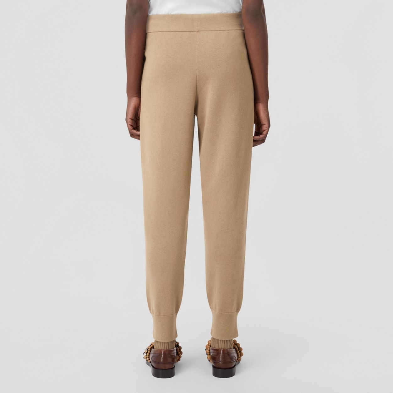 Monogram Motif Cashmere Cotton Blend Jogging Pants - 4