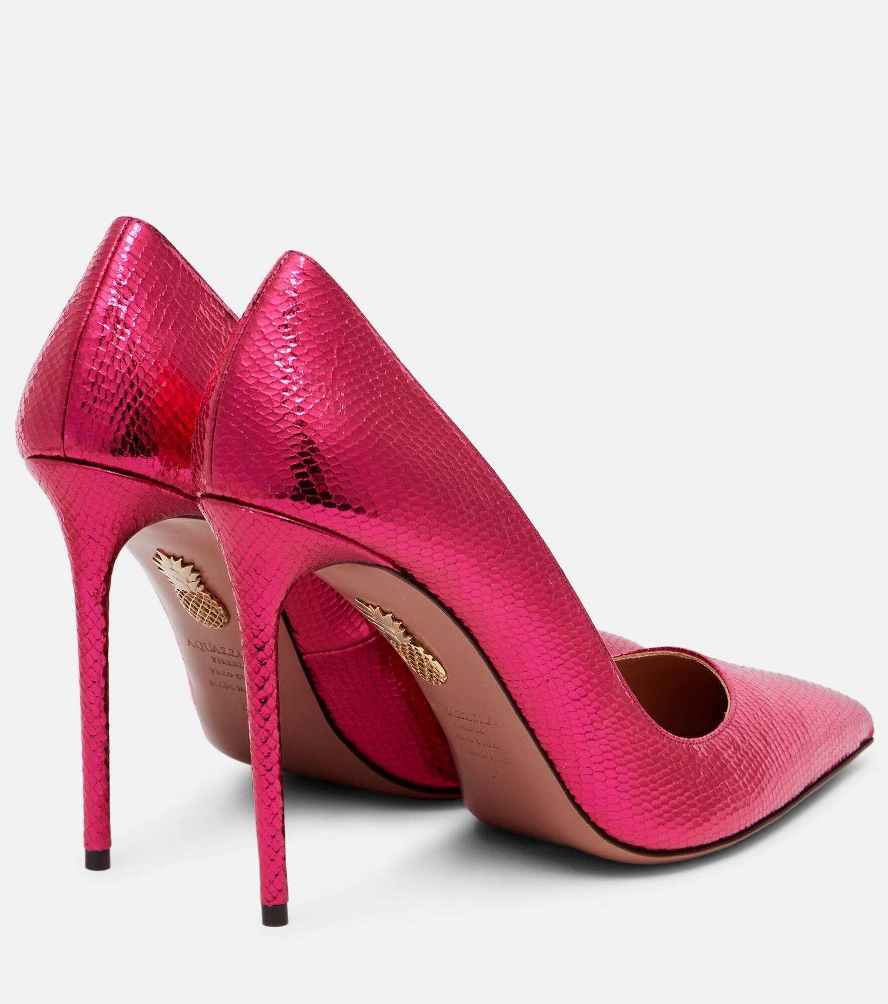 Purist 105 snake-effect leather pumps - 2