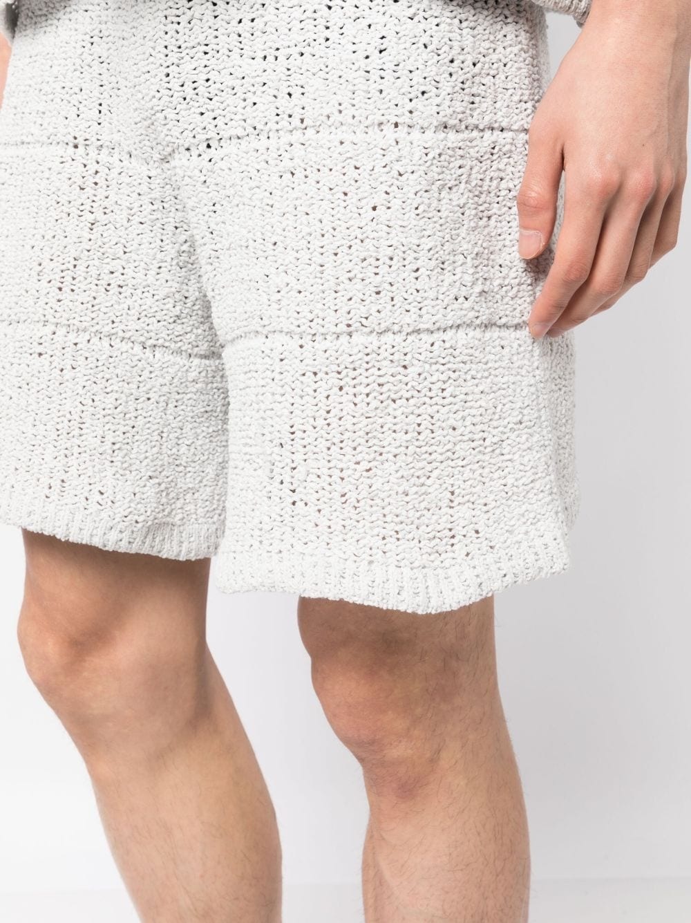 DRAWSTRING-WAIST KNITTED SHORTS - 2