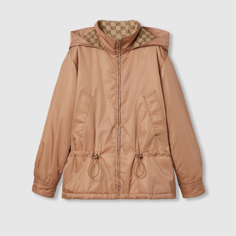 Gabardine fine nylon bomber jacket 1