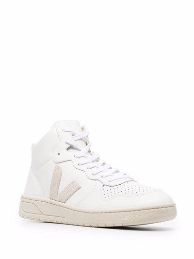 VEJA V-15 high-top trainers outlook