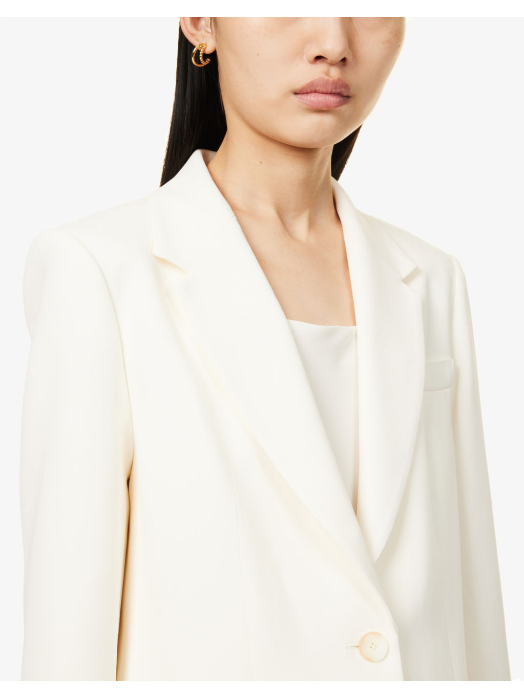 Comfort Cady Jackie single-breasted stretch woven blazer - 6
