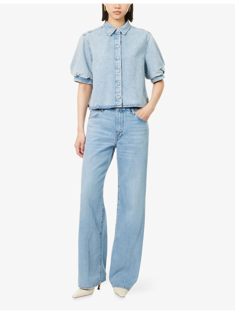 FRAME The Billow Sleeve Denim Shirt outlook