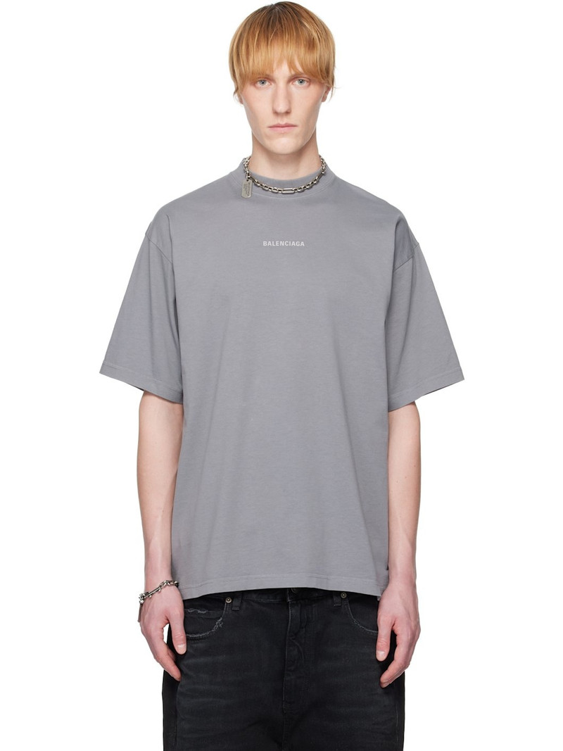 Gray Reflective Logo T-shirt - 1