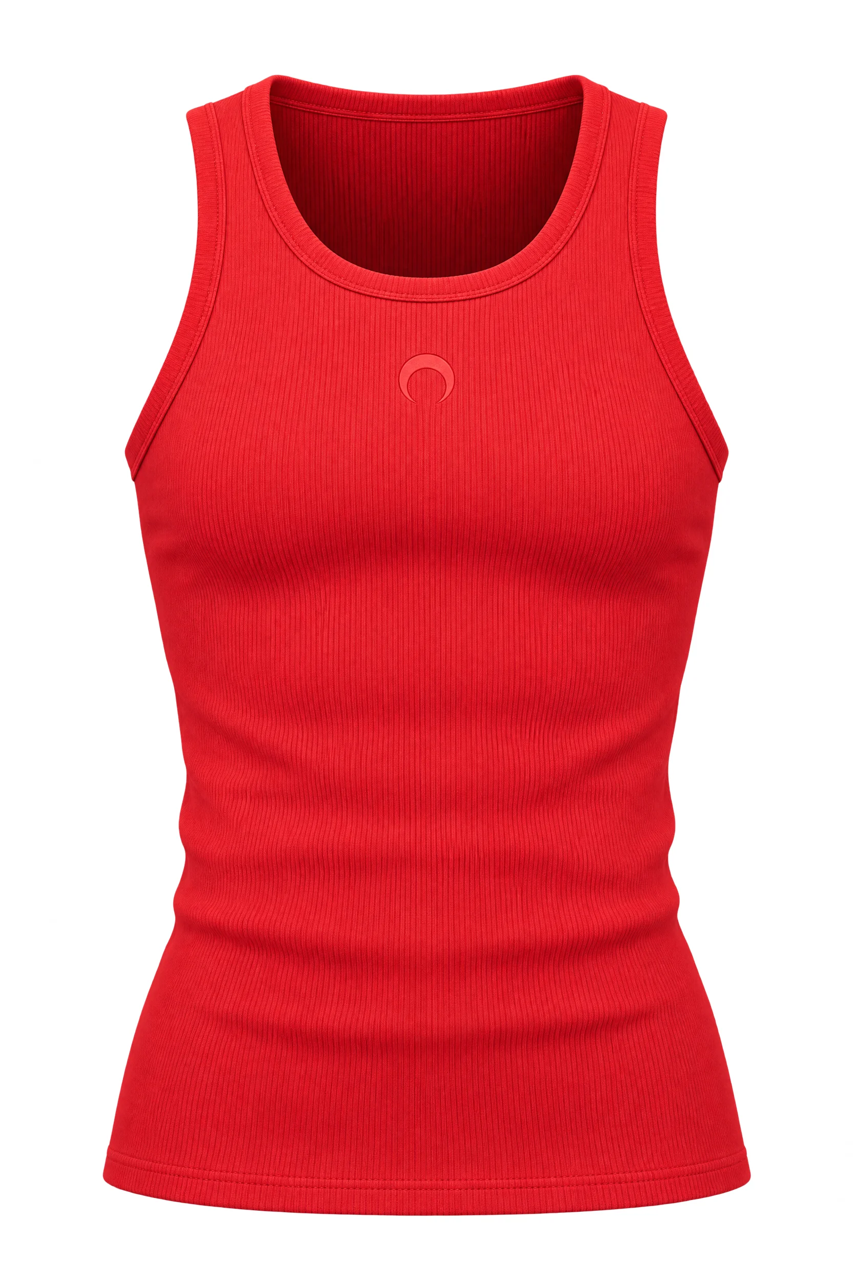 MOON LOGO RIBBED TANK TOP - 1