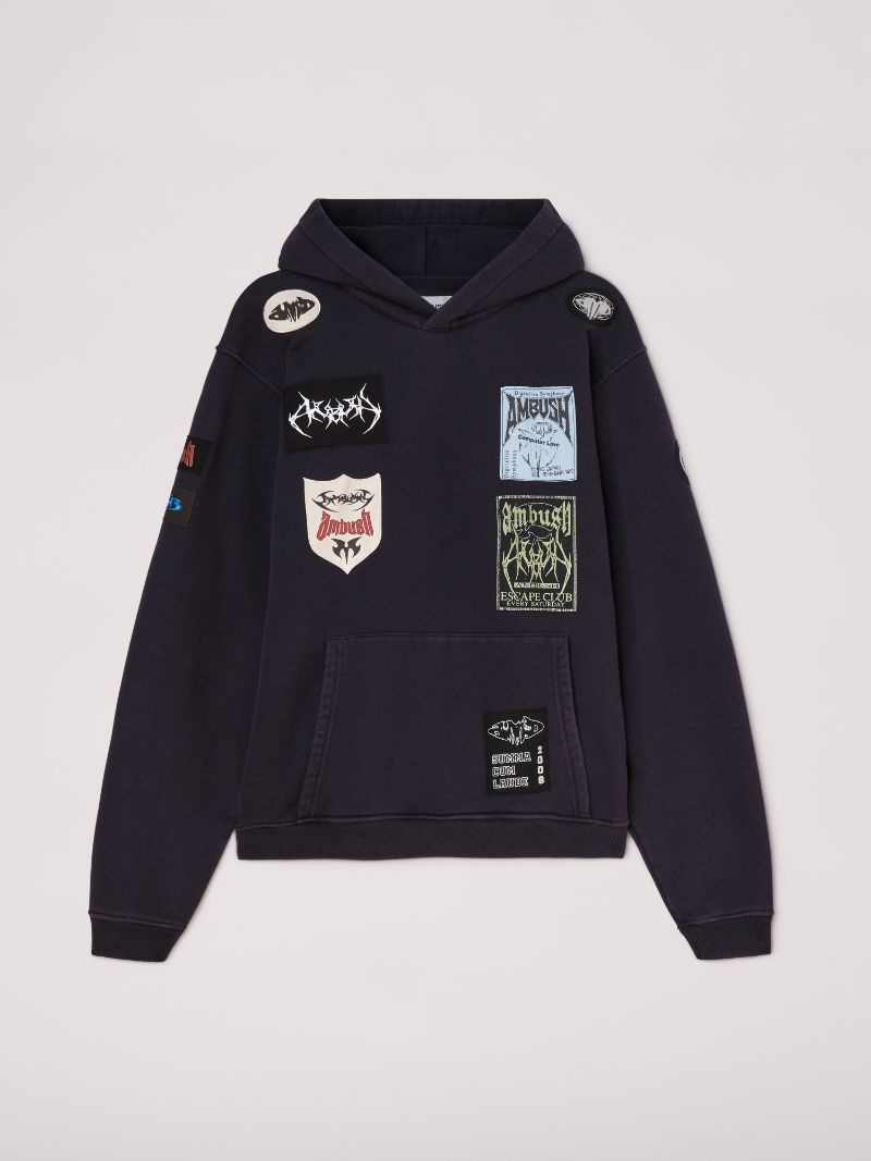 パーカー・フーディ Ambush Logo Patch Mockneck Sweatershirt AMBUSH Mens Logo Patch Mockneck Sweatershirt – Bluefly
