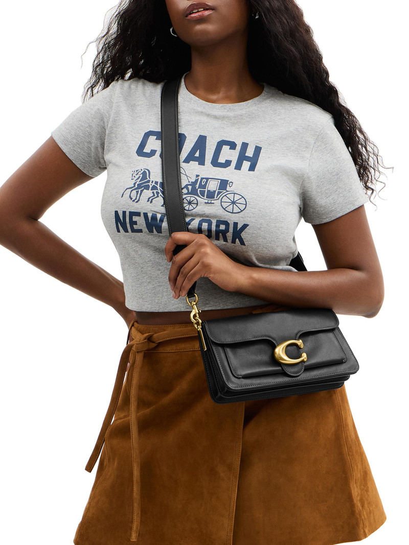 Women's Tabby Leather Shoulder Bag - Black 3