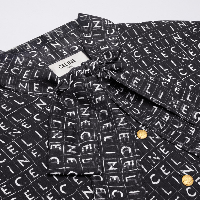 lavallière mini dress in silk georgette 3