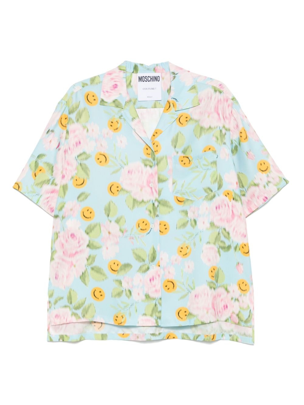 x Smiley silk shirt - 1
