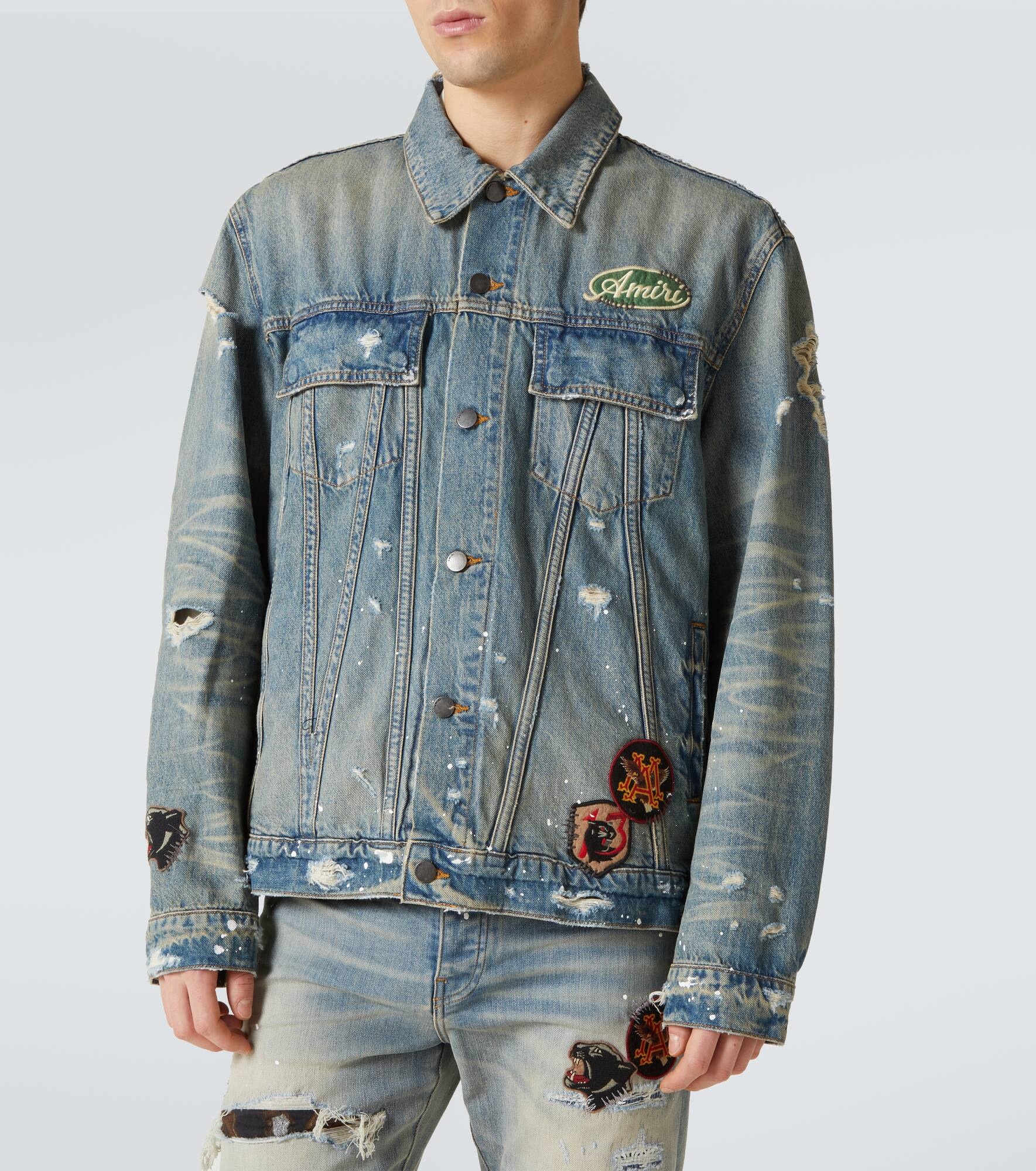 Vintage Pegasus distressed denim jacket - 3