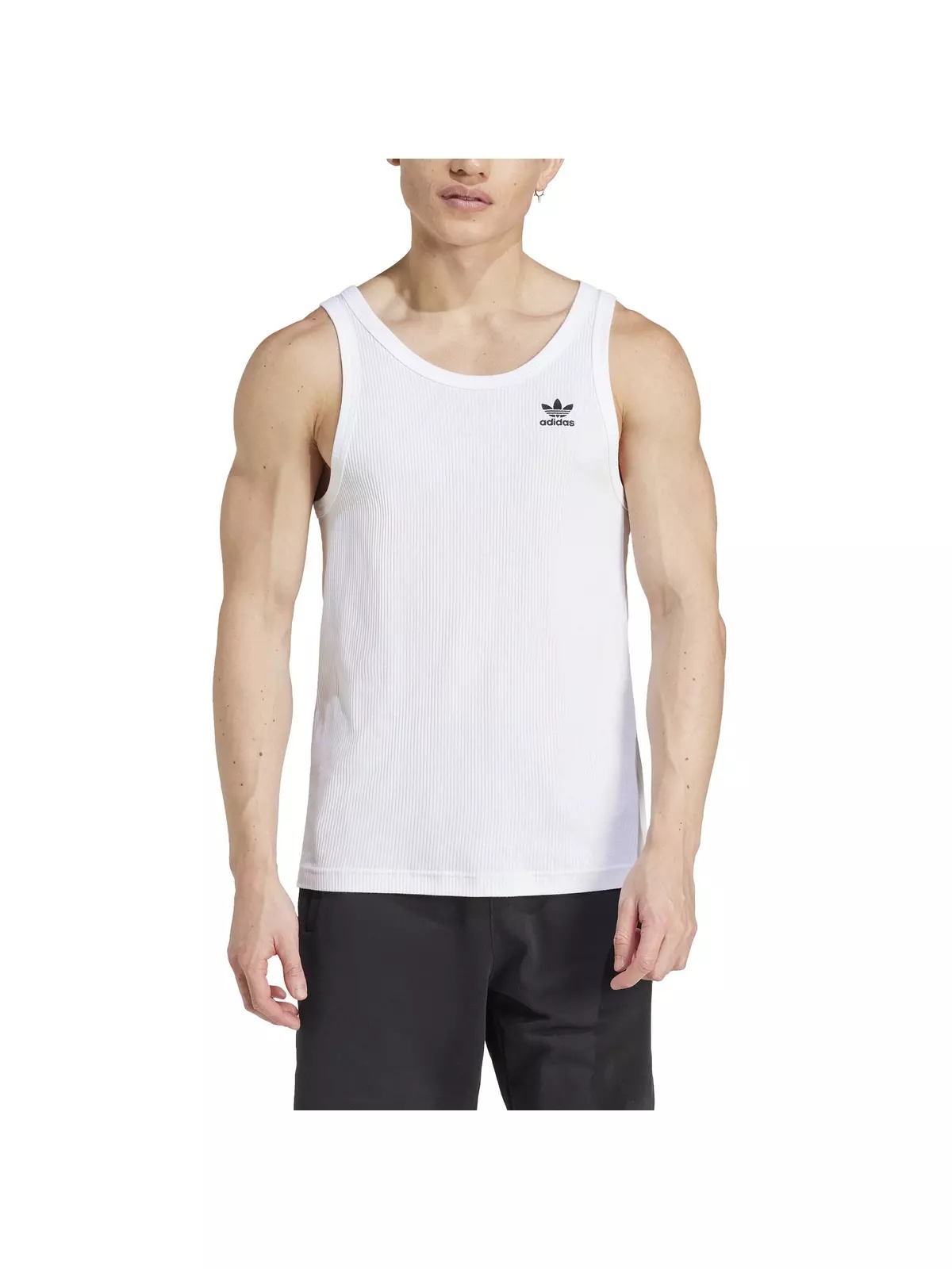 Originals Men's Trefoil Essentials Lifestyle Tank Top -White - 1