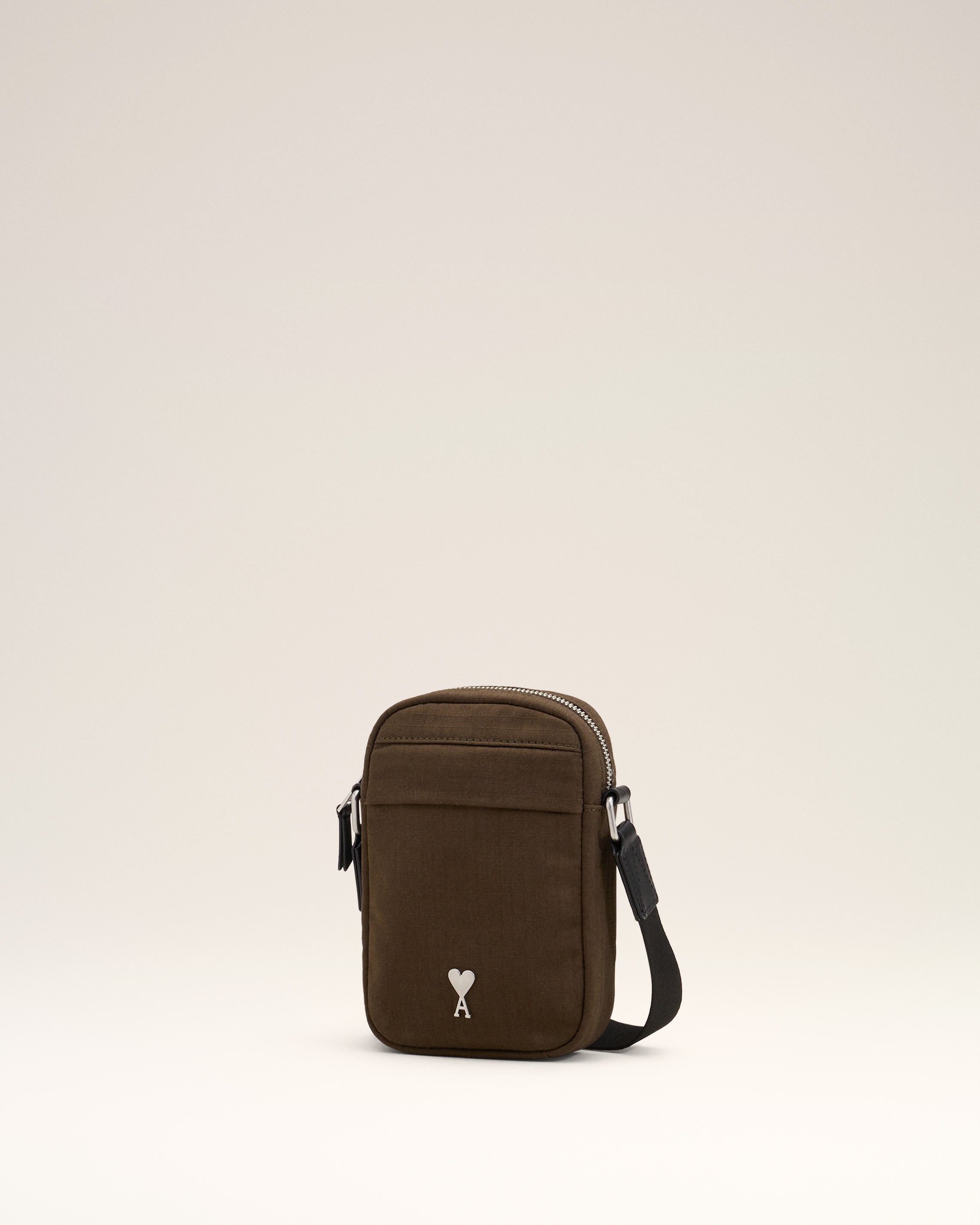 GREEN CANVAS SMALL AMI DE COEUR CROSSBODY BAG - 3
