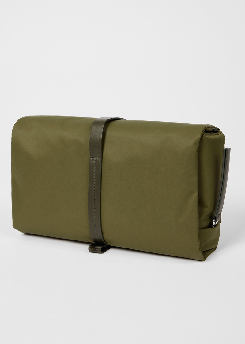 Khaki Fold Out Wash Bag 5