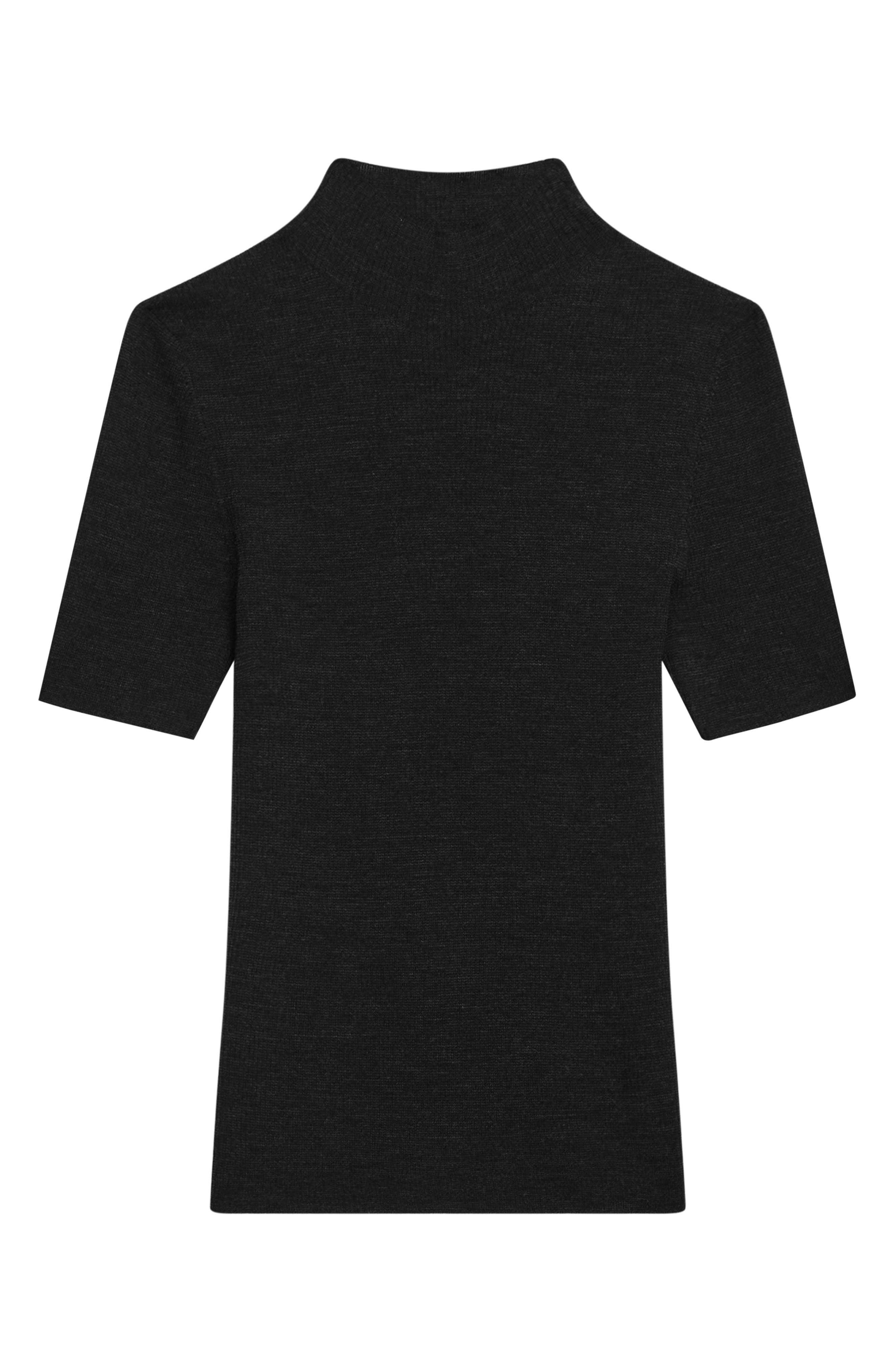 Theory Leenda Merino Wool Mock Neck Sweater in Black at Nordstrom - 5