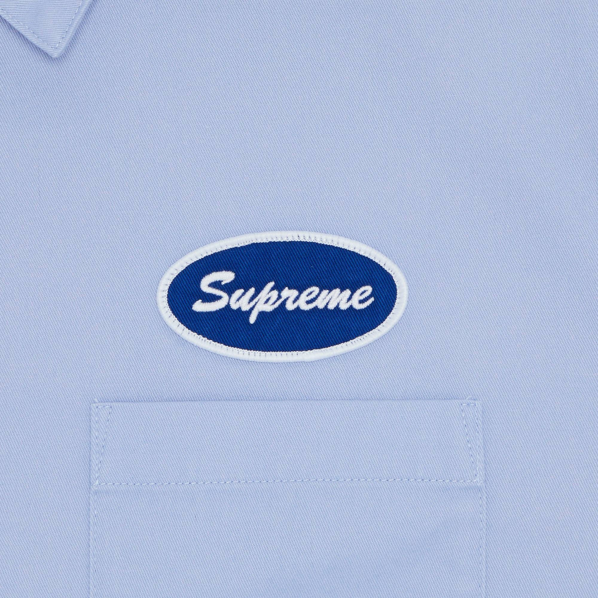 Supreme Thermal Sleeve Work Shirt 'Light Blue' - 3