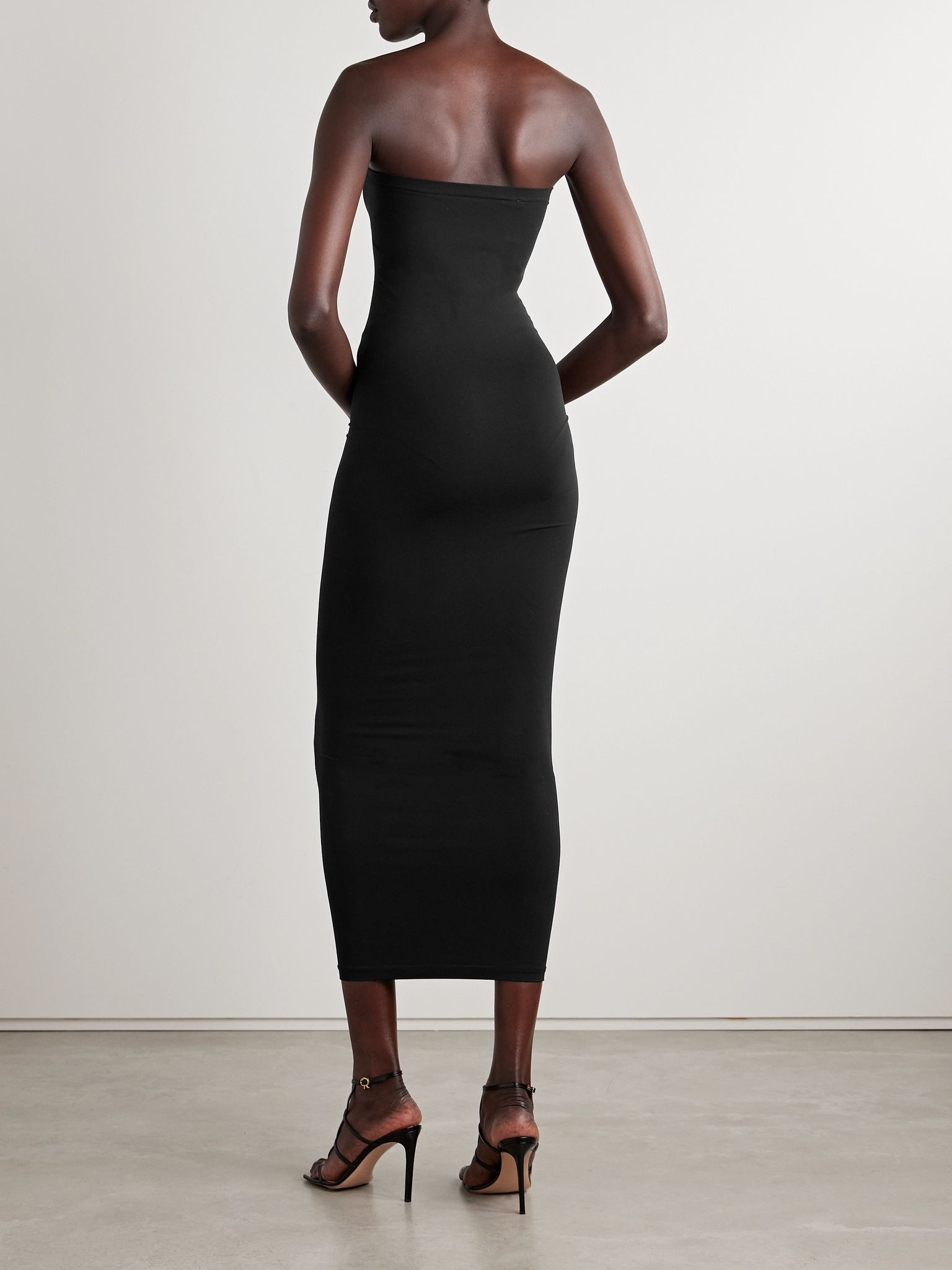 Fatal strapless stretch-jersey maxi dress Black - 4