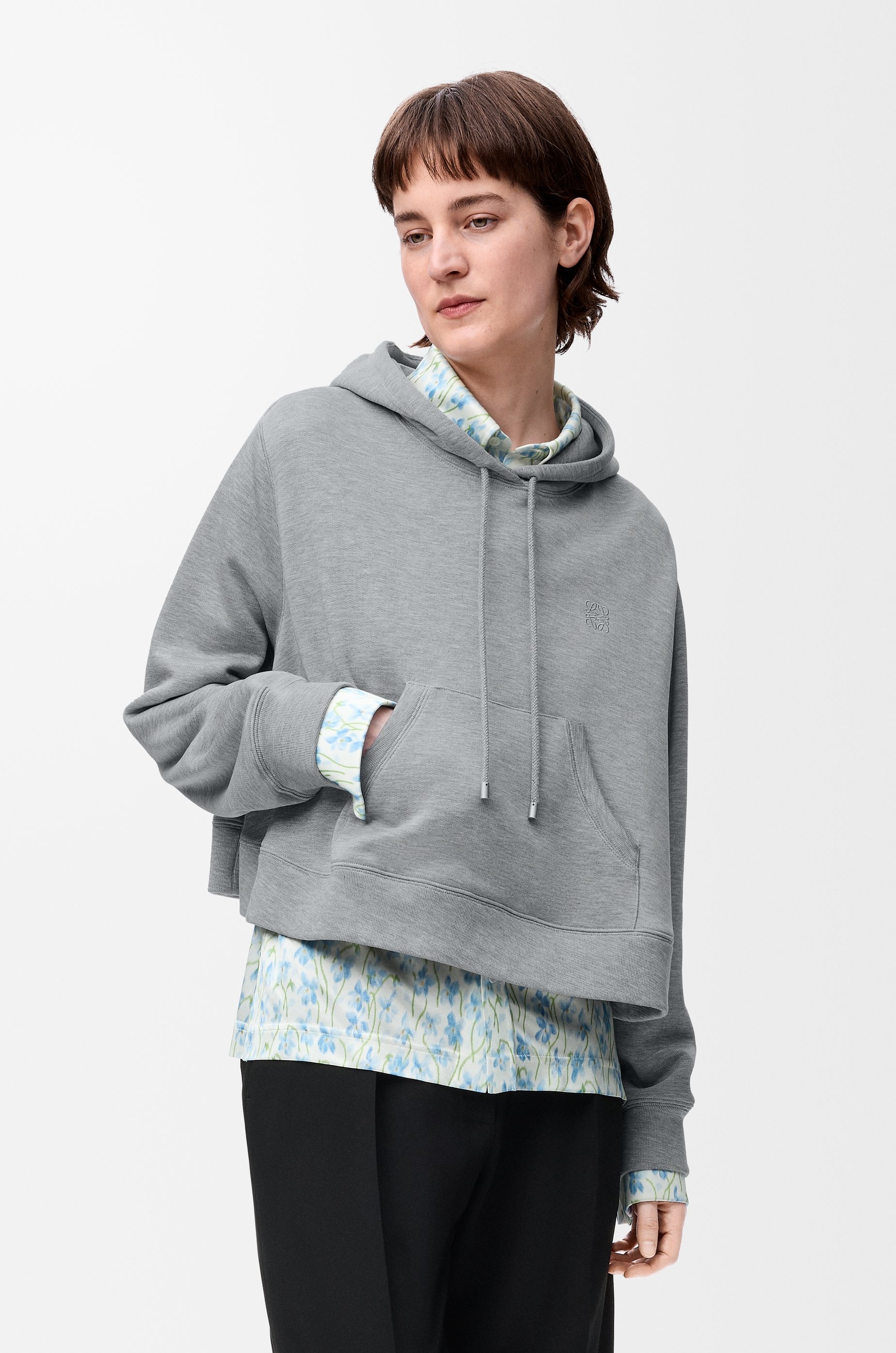 Trapeze hoodie in cotton blend - 3