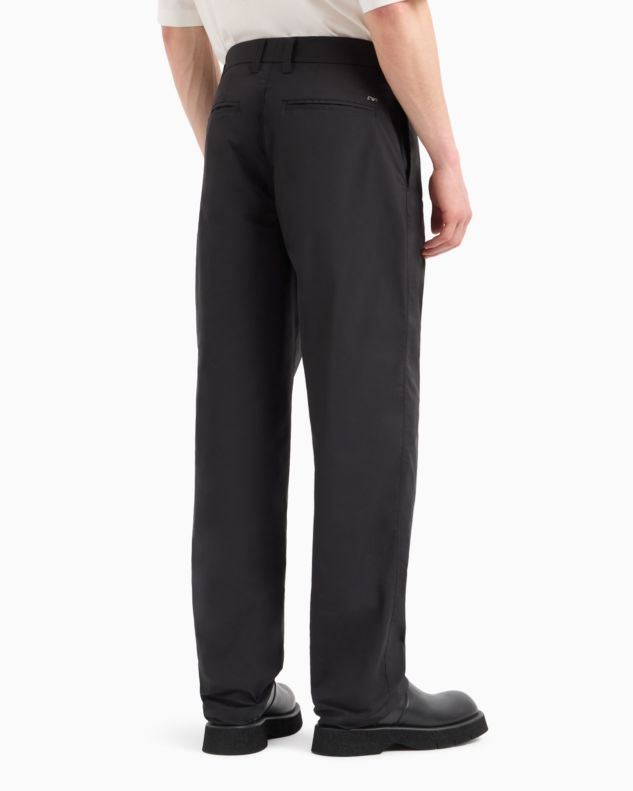 TECHNICAL FABRIC TROUSERS WITH ZIP POCKET - 3