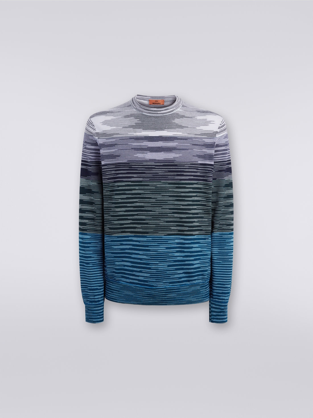 Slub wool crew-neck pullover - 1