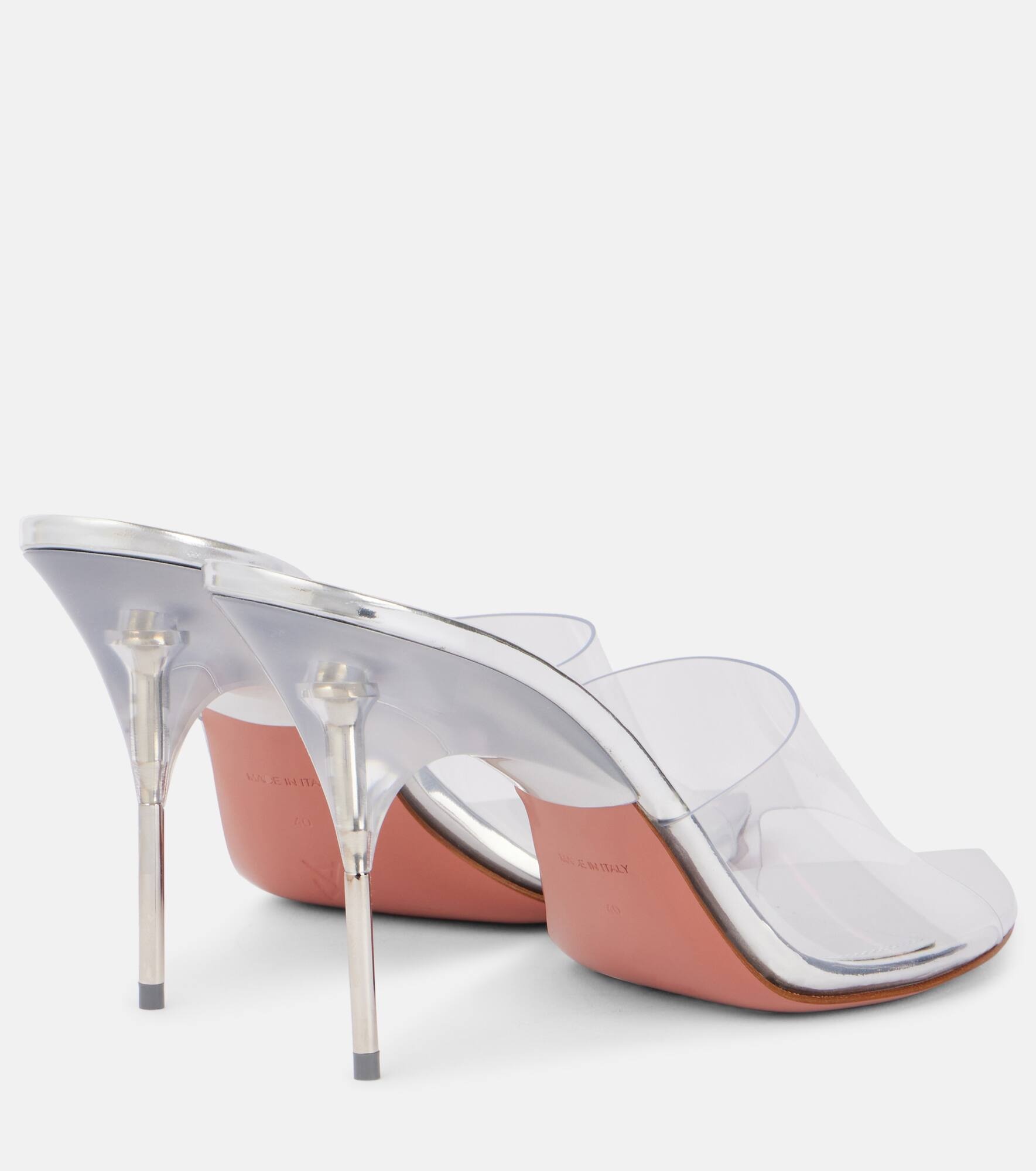Bianca Glass 95 PVC mules - 2