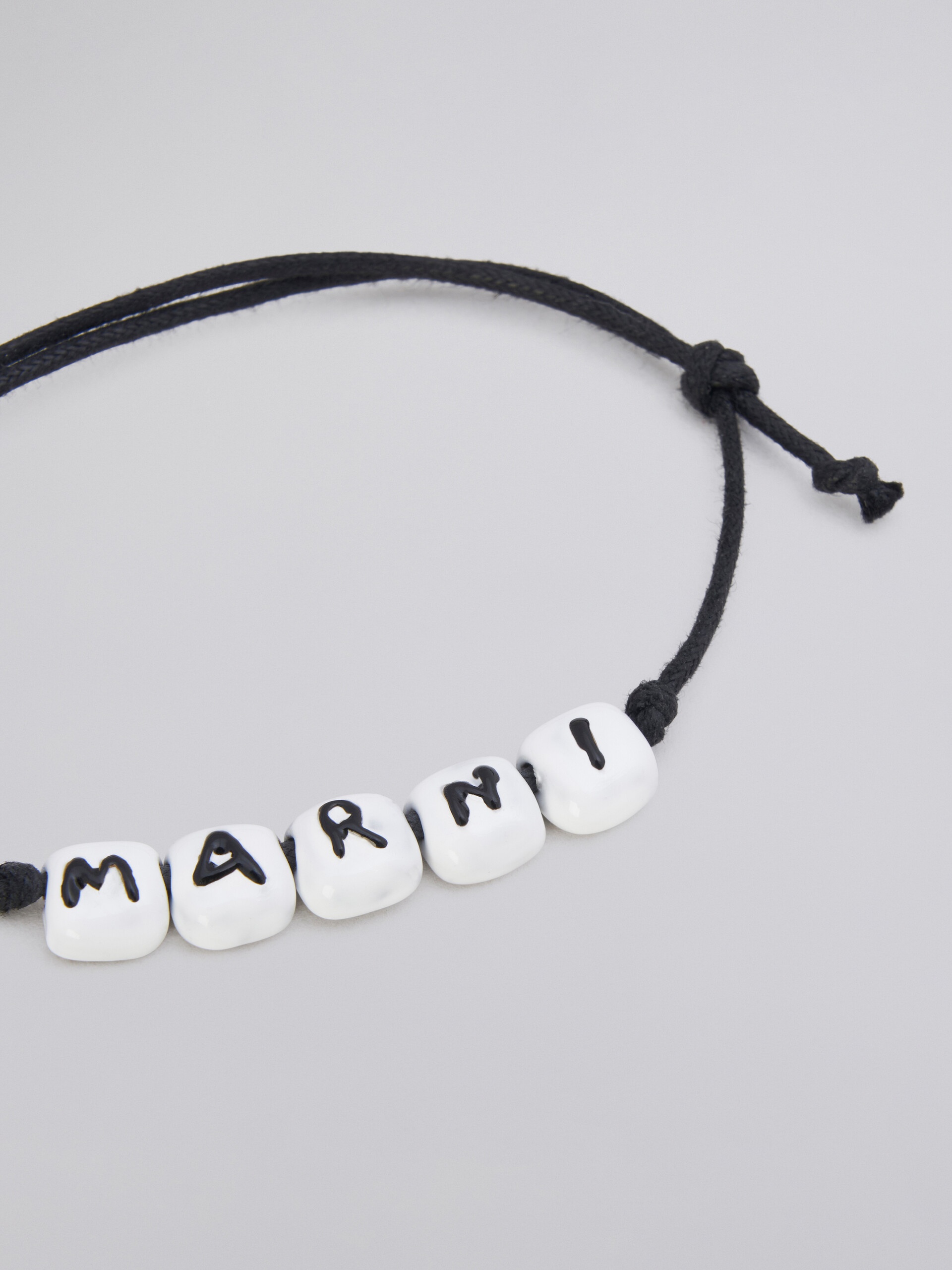 WHITE LOGO BRACELET - 4