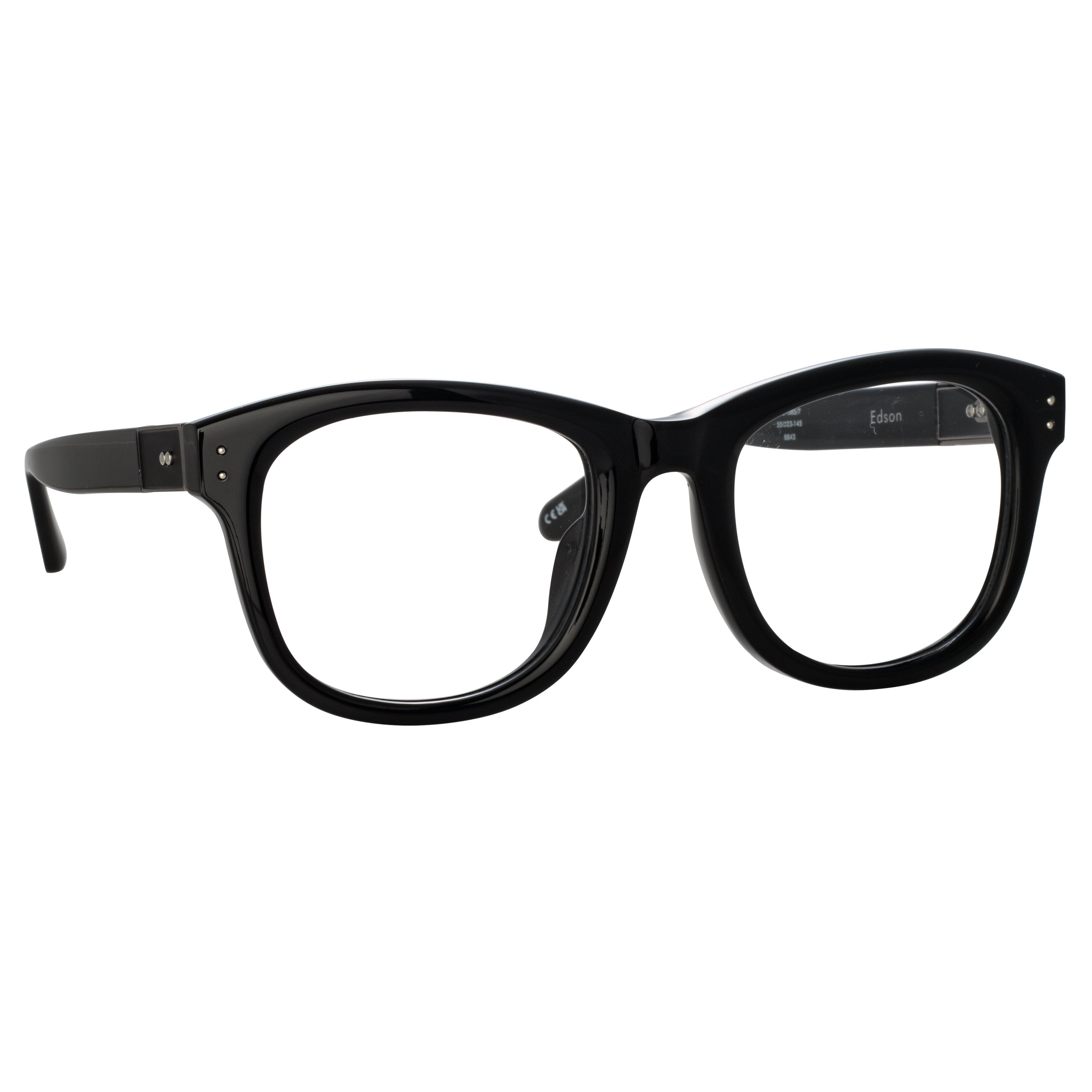 EDSON OPTICAL D-FRAME IN BLACK AND NICKEL - 4