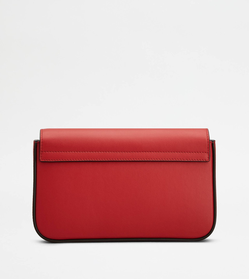 TOD'S DI BAG FOLIO IN LEATHER MINI - RED 3