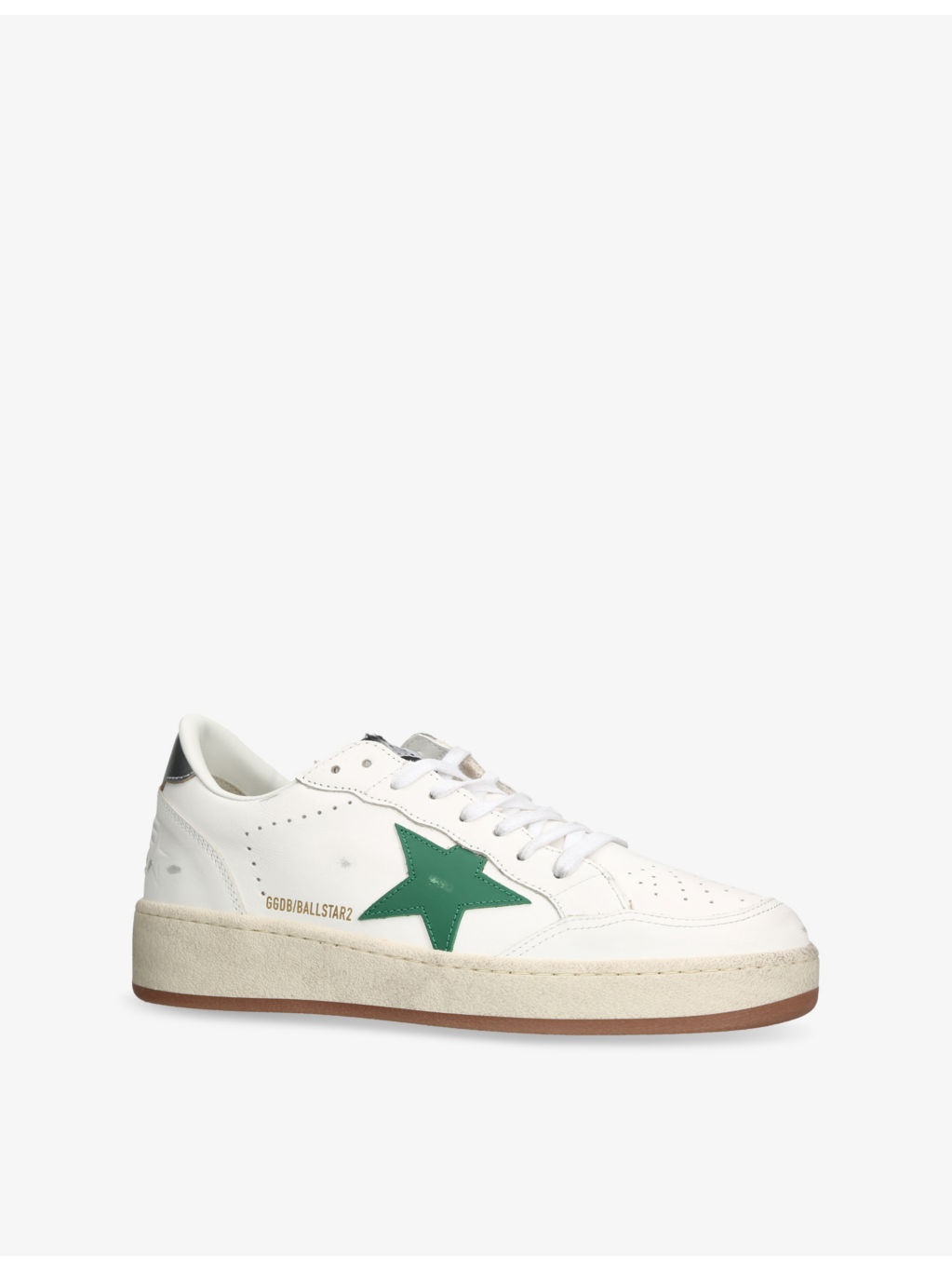 Ballstar 2 Logo-Print Leather Low-Top Trainers - 3