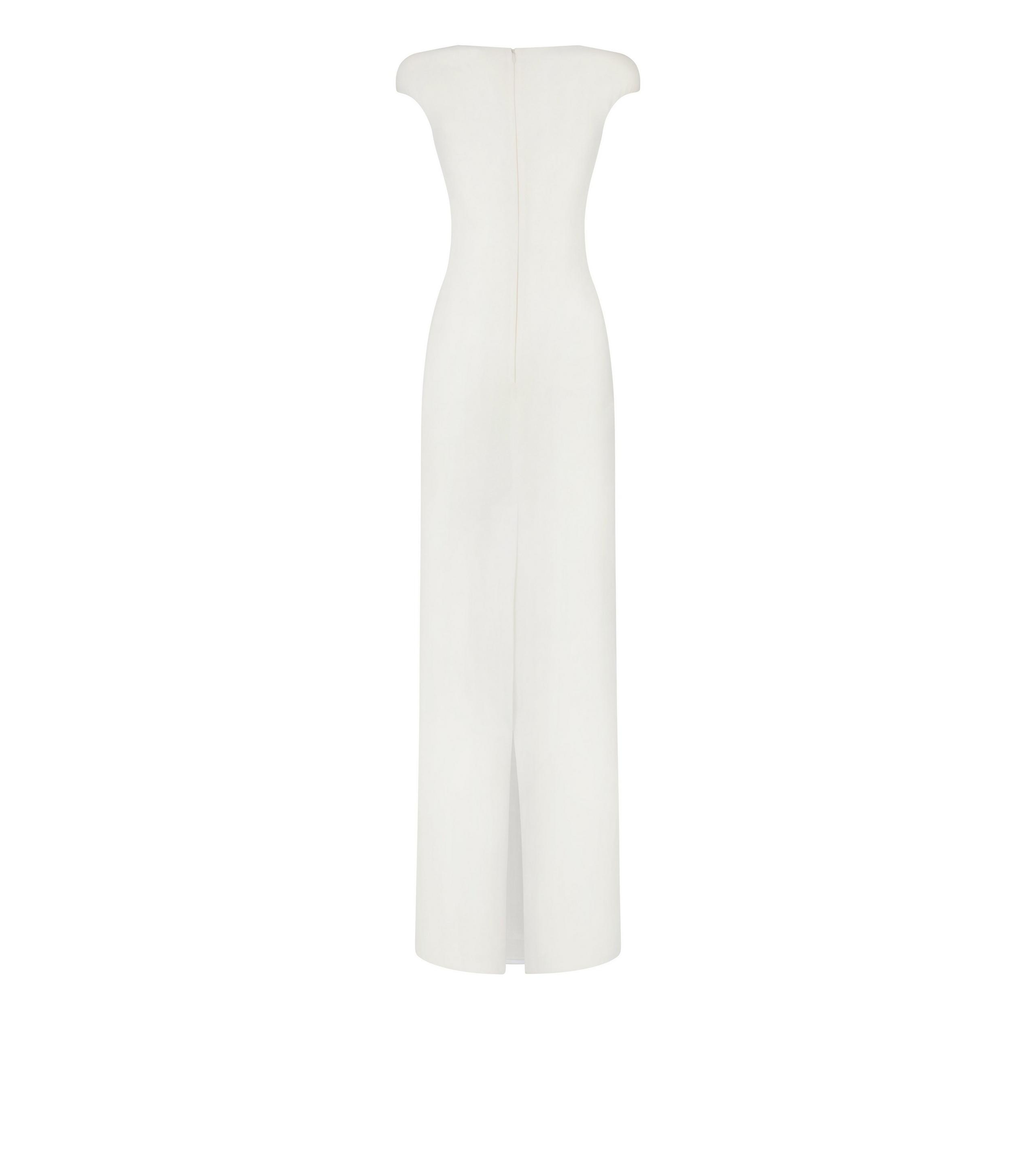 DOUBLE SILK GEORGETTE EVENING DRESS - 2