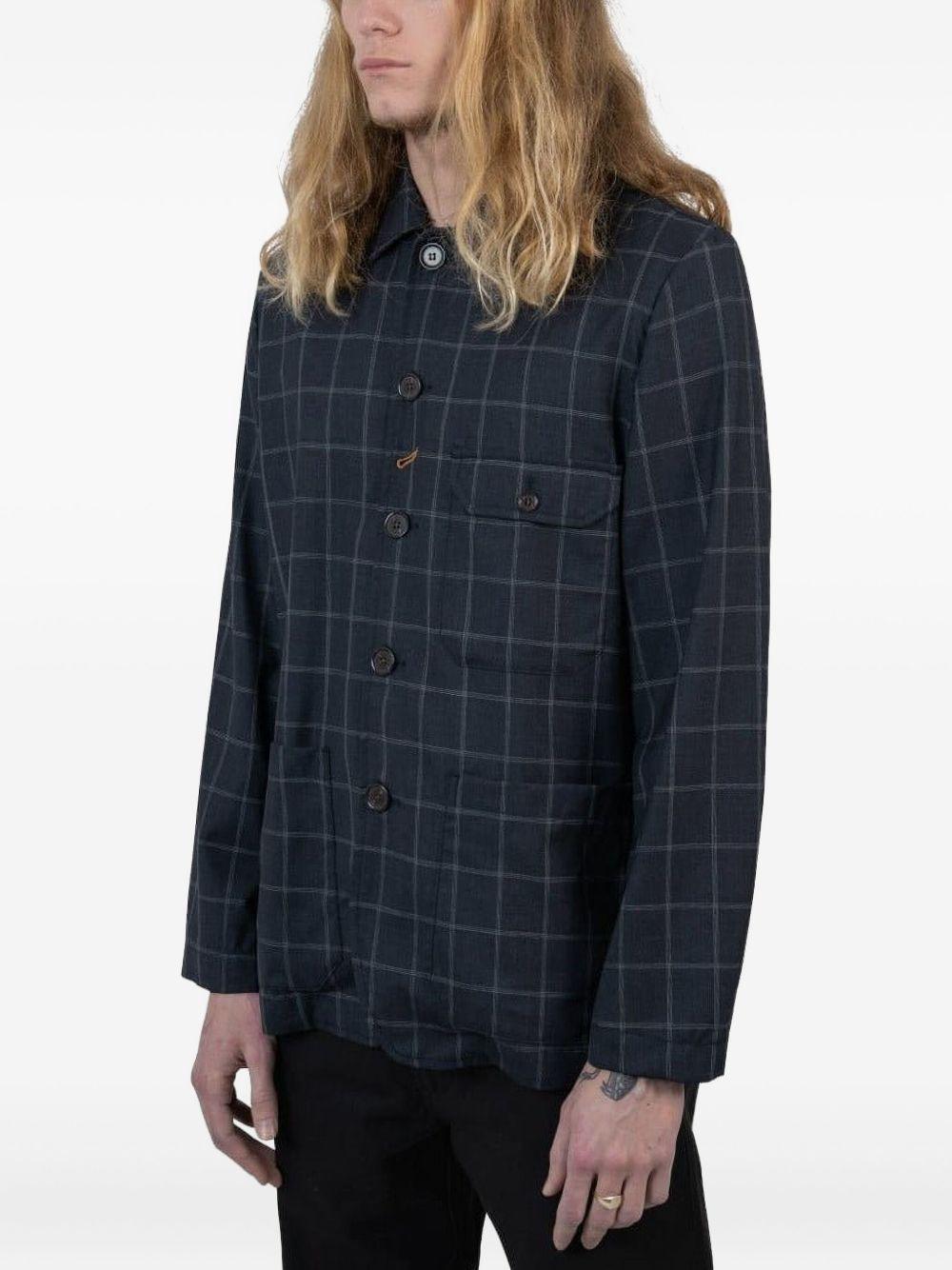 checked pocket jacket - 2