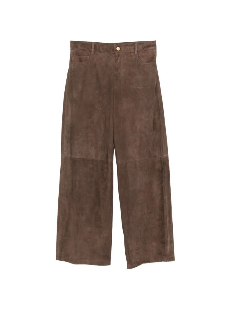 `MaxMara S` Leather Pants 1