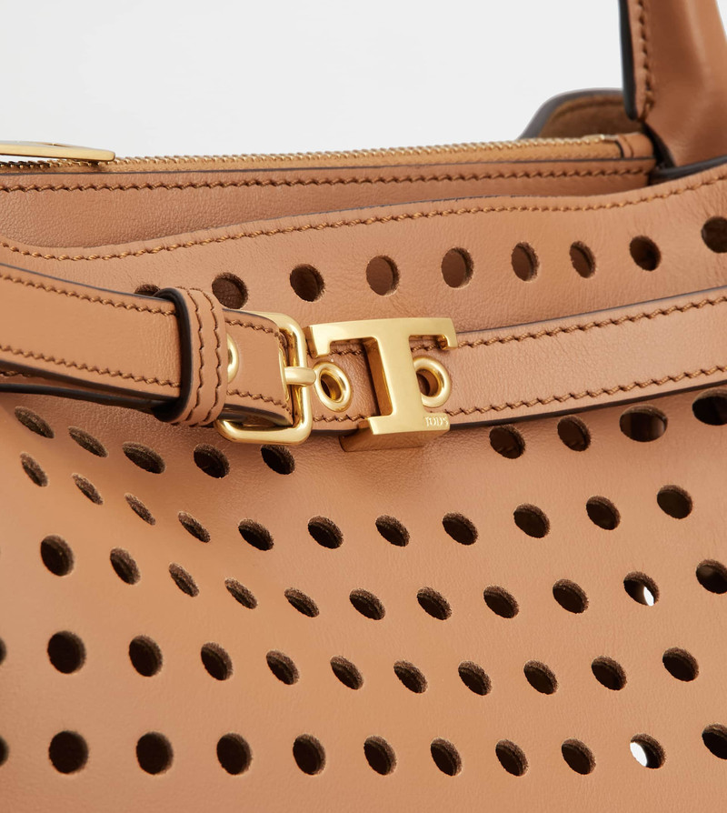 HAND BAG IN LEATHER MINI - BROWN 6
