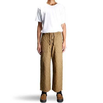 Kapital DENSED TWILL X QUILTING PANTS outlook