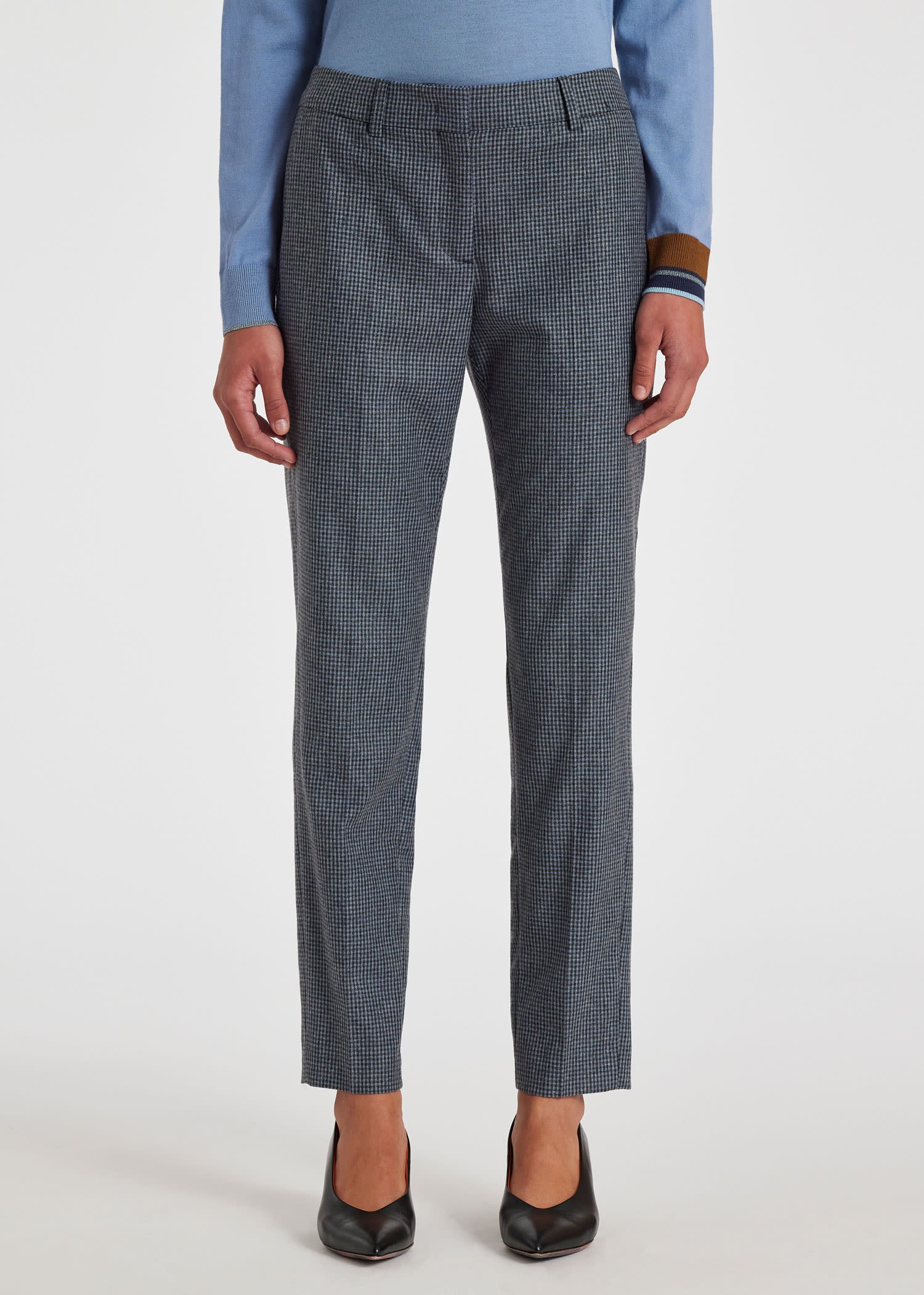 Wool-Blend Micro Check Suit - 10