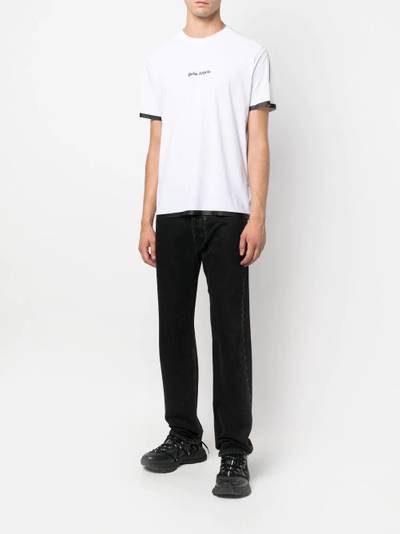 Palm Angels logo-print performance T-shirt outlook