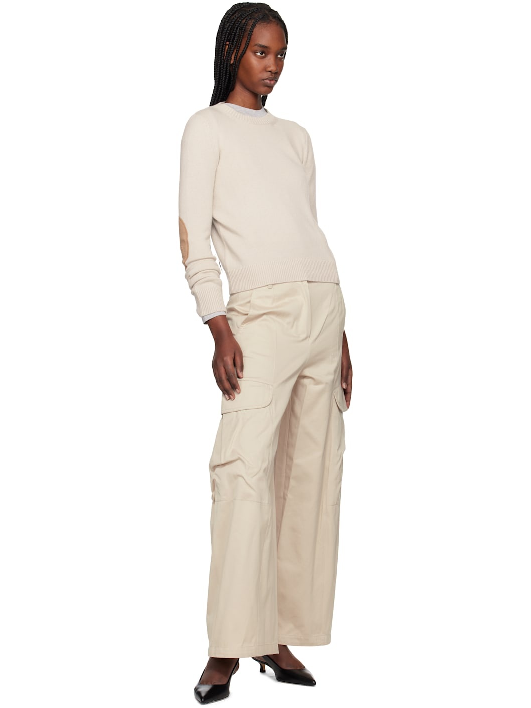 パンツ S MAX MARA Women Straight Pants 2519131141600 ROSATEA001 Be Max Mara Beige Rosatea Trousers | REVERSIBLE