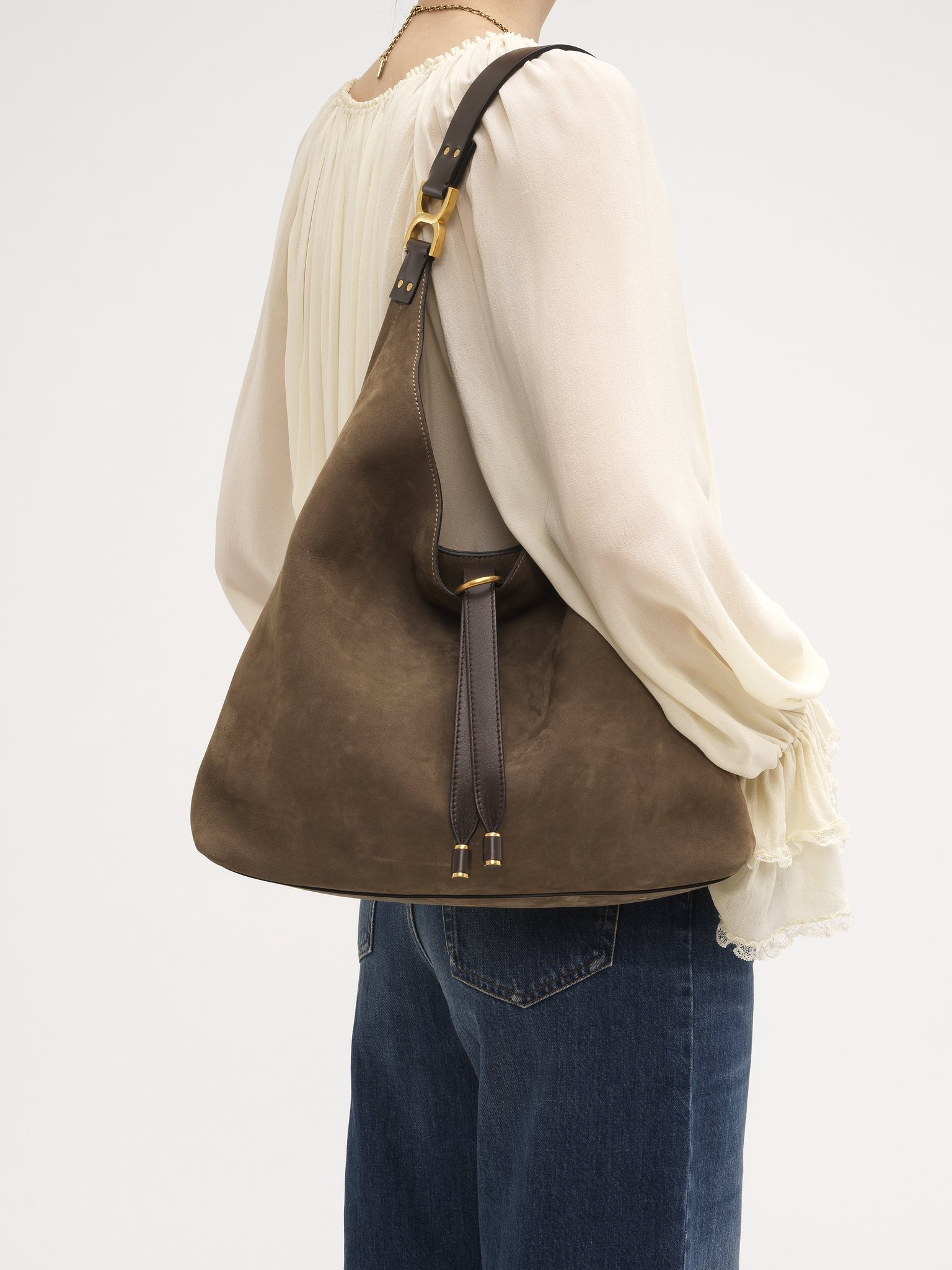 MARCIE HOBO BAG IN NUBUCK LEATHER - 2