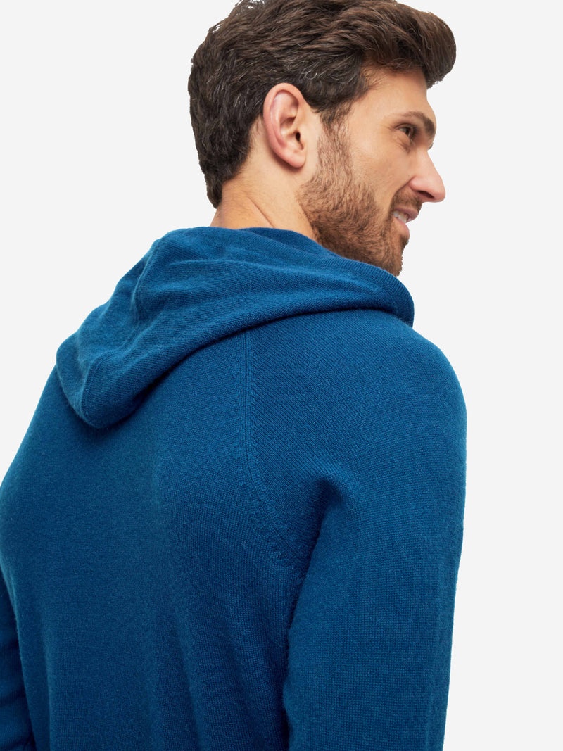 Men's Hoodie Finley Cashmere Ocean Blue - 2