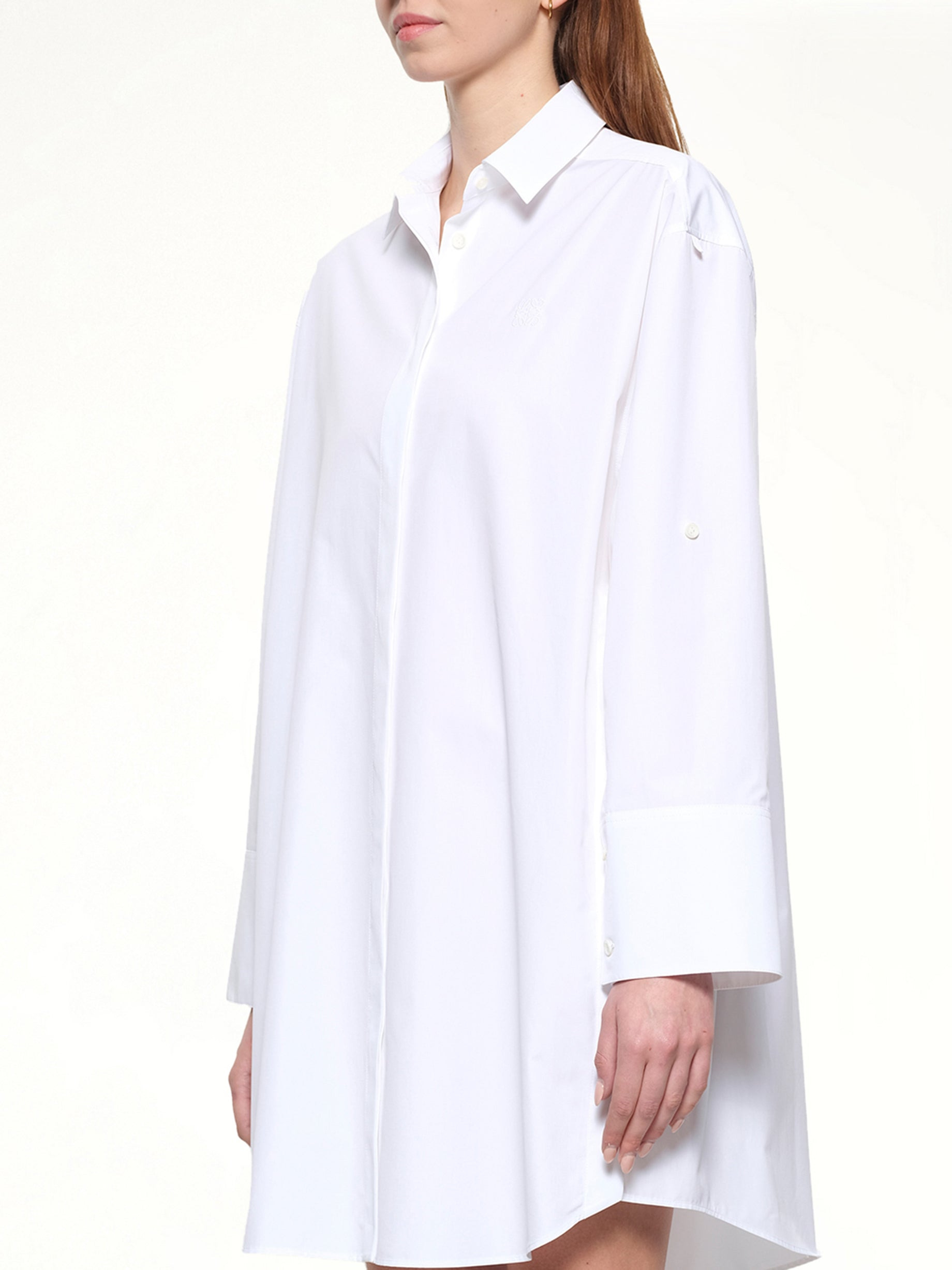 Shirt Dress in White - 3