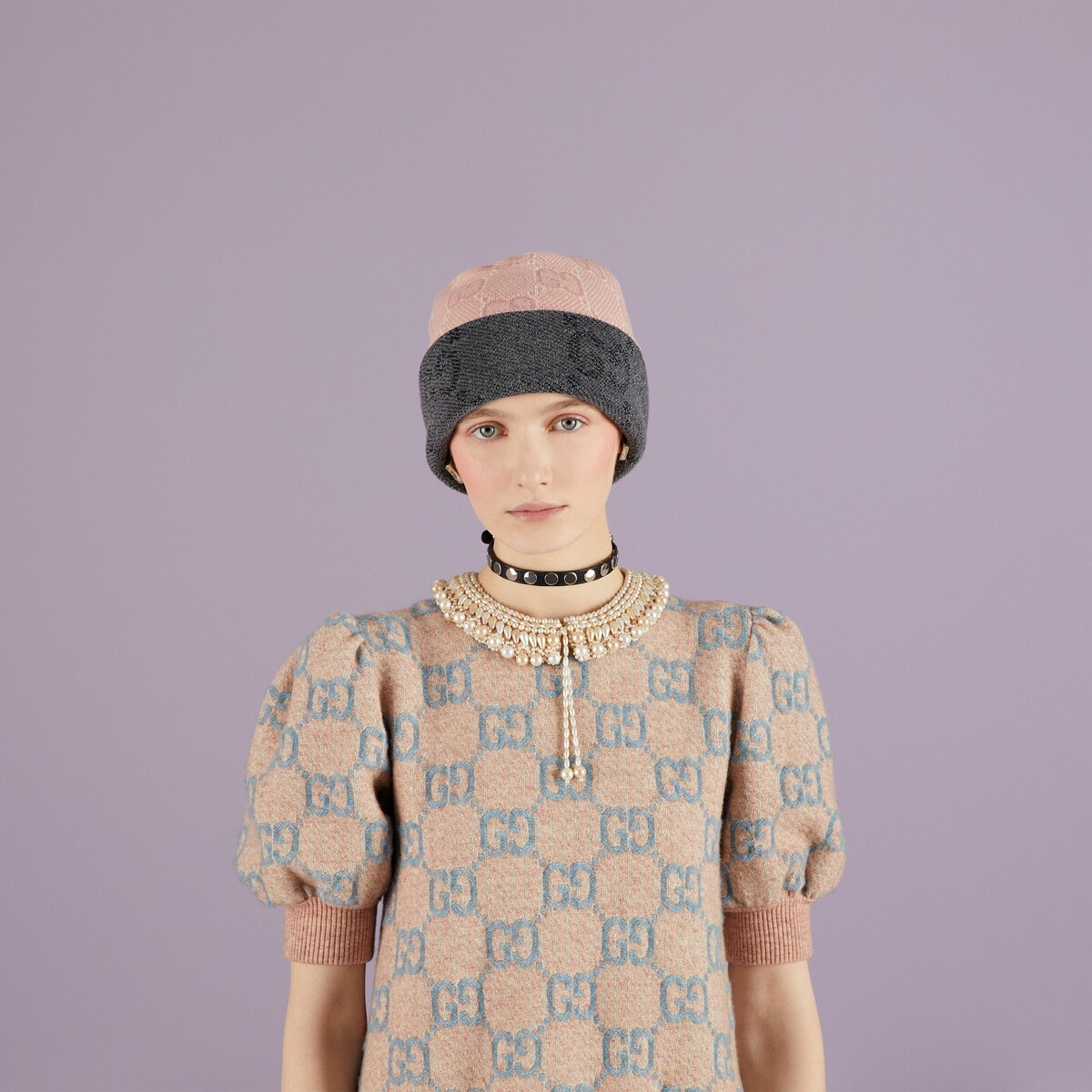 Reversible GG wool hat - 4