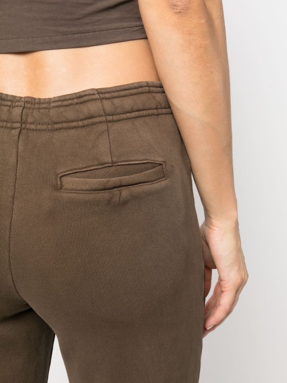 washed-effect flared trousers - 5